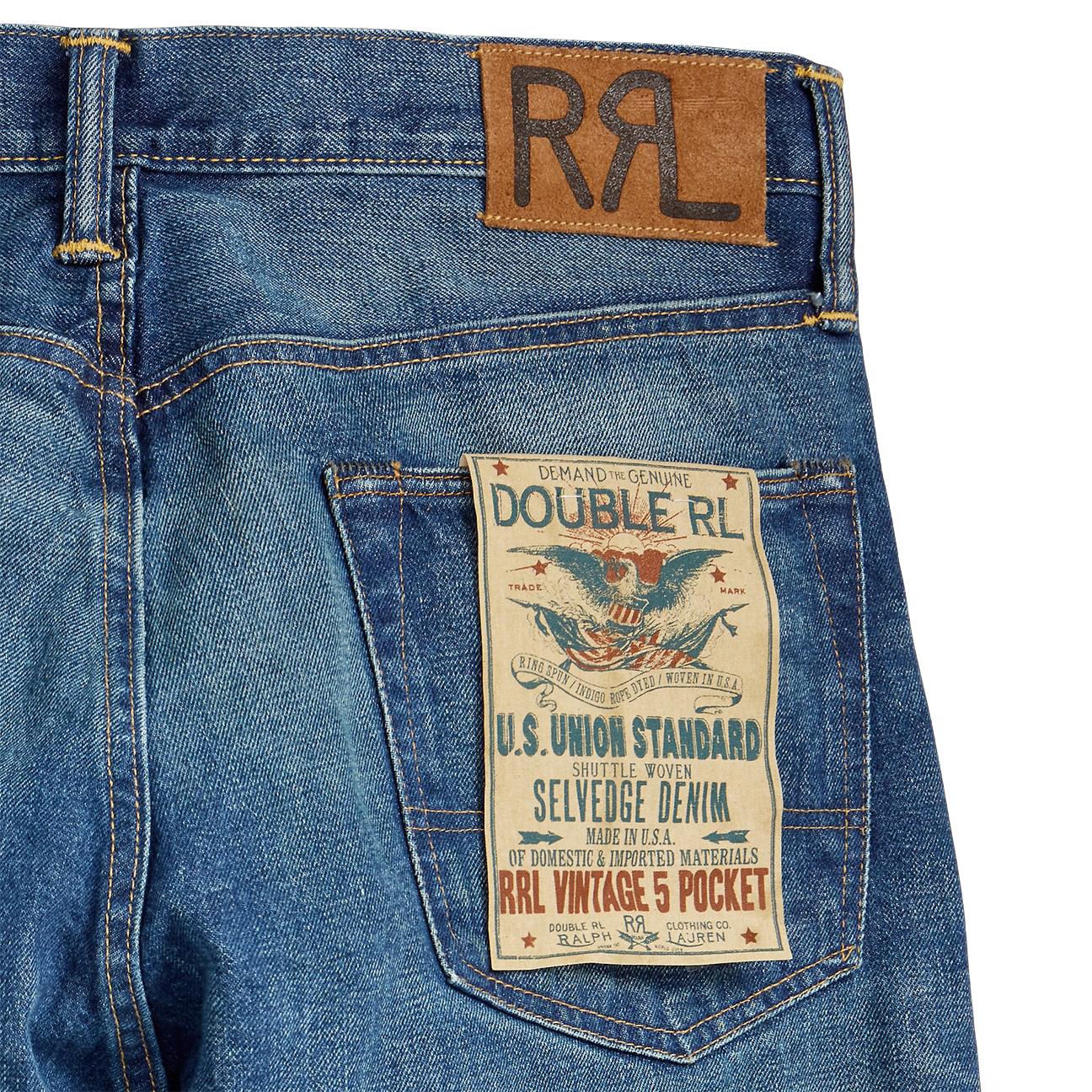 Jeans uomo Grandfalls vintage a cinque tasche 782704503001 GRANDFALLS WASH RRL