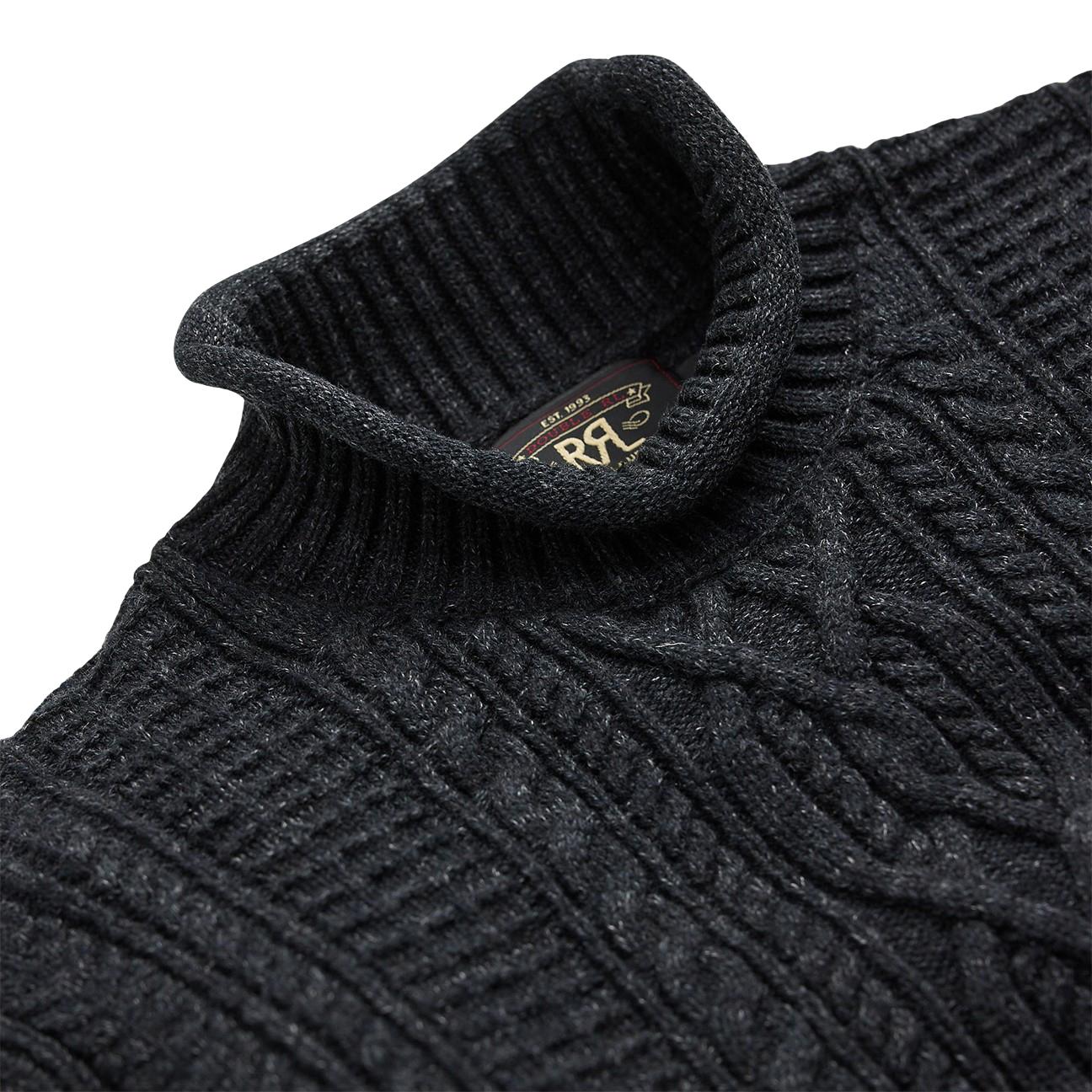 Maglia uomo in cotone e lana Black 782973215001 BLACK RRL