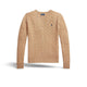 Maglia donna girocollo in lana e cashmere Camel 211971865002 CAMEL MELANGE POLO RALPH LAUREN