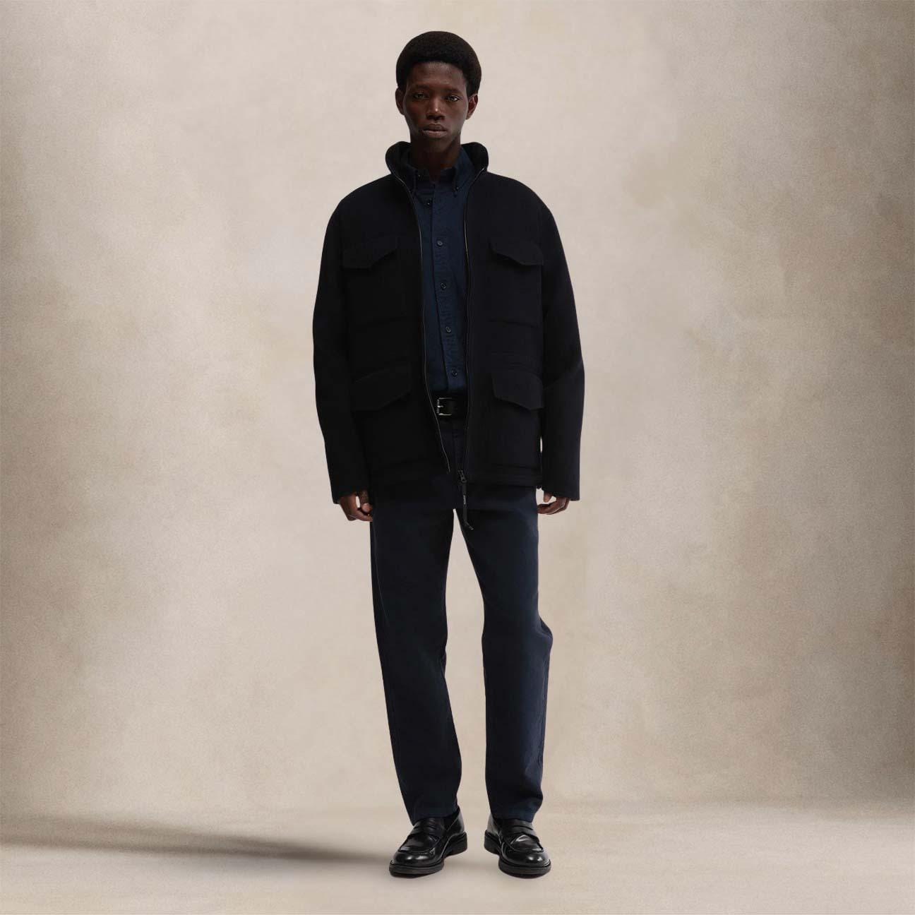 Field jacket uomo in lana Nelson Blue CG84 P517 098 ASPESI
