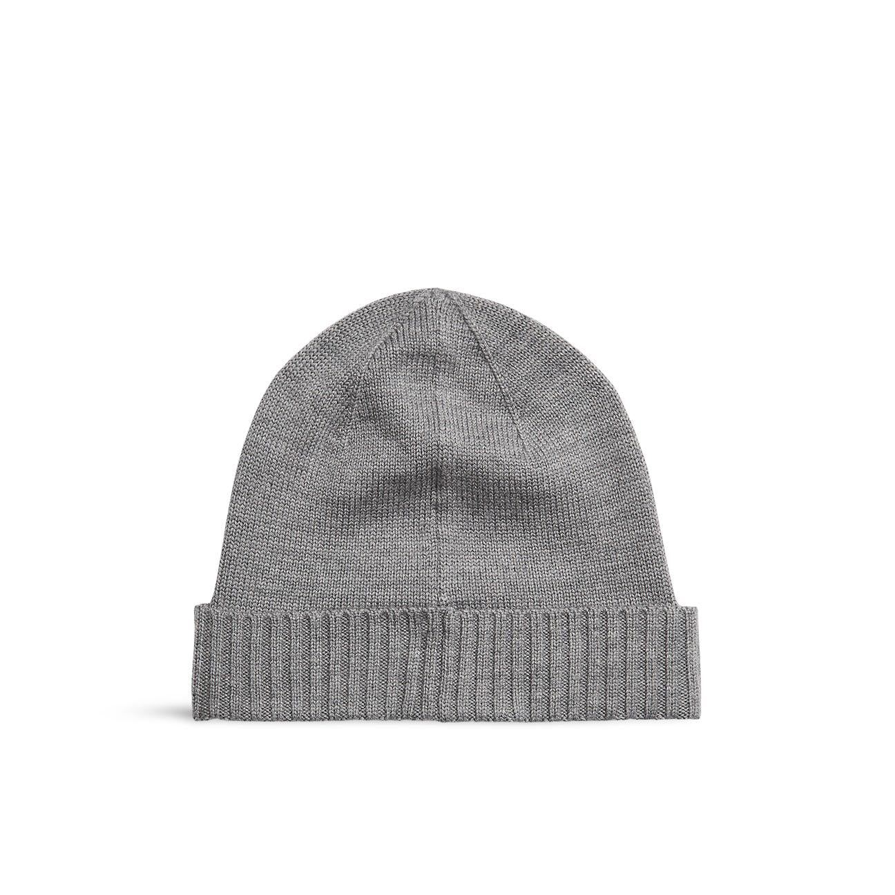 Berretto in lana con Pony Grigio 710886137 003 GREY HEATHER POLO RALPH LAUREN