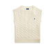 Gile donna in lana e cashmere a trecce Bianco 211949994002 AUTHENTIC CREAM POLO RALPH LAUREN