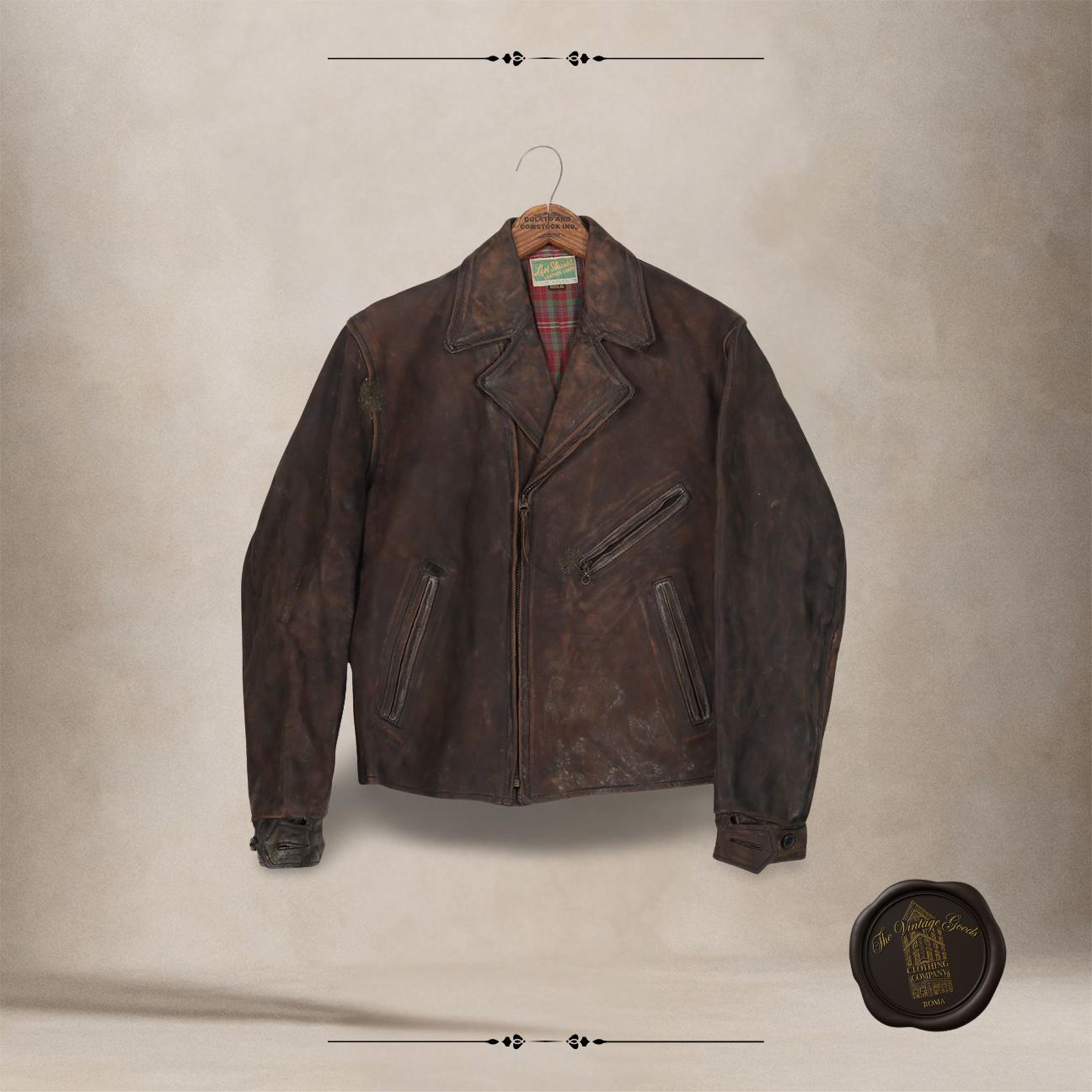 Giubbotto Vintage Levi's in Pelle Anni '50 AL01 UNICA THE VINTAGE GOODS COMPANY