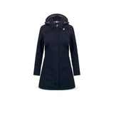 KWAY Giacca donna midi Mathy Bonded Jersey Blue