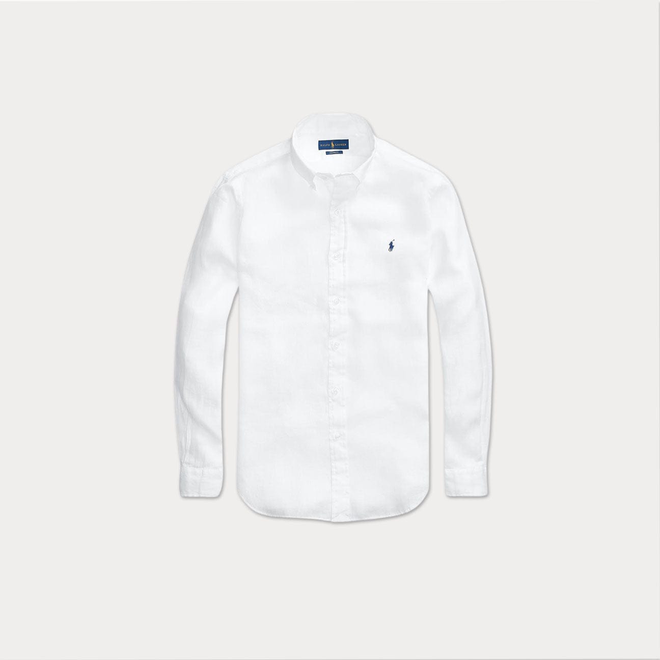 POLO RALPH LAUREN Camicia in lino Custom-FIt Bianco