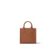 MC2 SAINT BARTH Borsa donna Vanity Mini Bag in pelle martellata Cognac