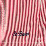 MC2 SAINT BARTH Costume mare uomo Patmos seersucker Stripes Rosso