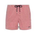 MC2 SAINT BARTH Costume mare uomo Patmos seersucker Stripes Rosso