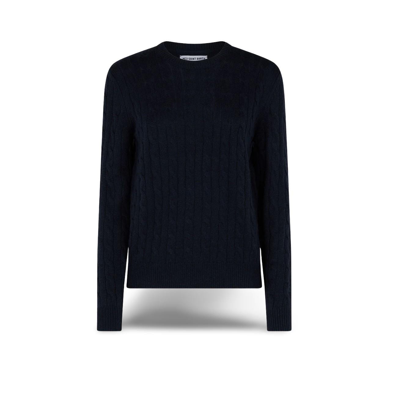 MC2 SAINT BARTH Maglione da donna a trecce Blue