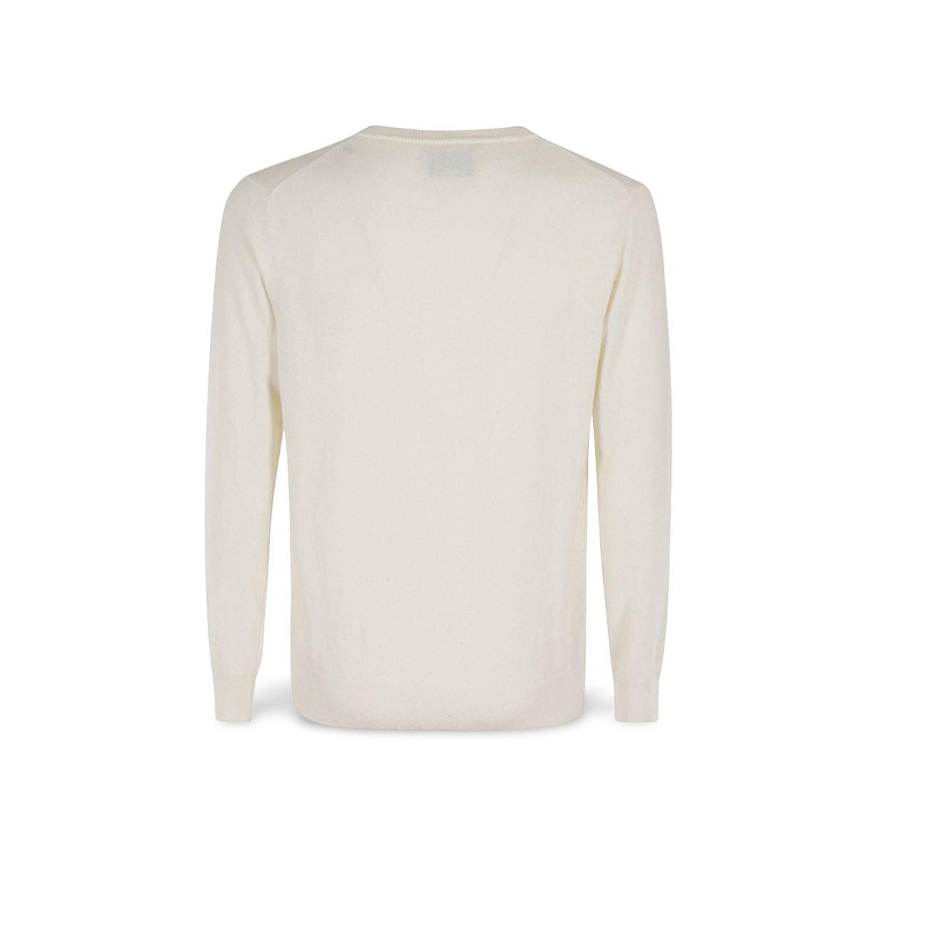 MC2 SAINT BARTH Maglione da uomo Heron con ricamo Non Astemio Panna