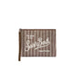 MC2 SAINT BARTH Pochette Aline in cotone a righe Marrone