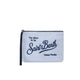 MC2 SAINT BARTH Pochette Aline in seersucker a righe Azzurro