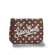 MC2 SAINT BARTH Pochette Aline Scuba Pois Marrone