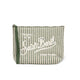 MC2 SAINT BARTH Pochette in lino Aline a righe Verde
