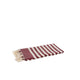 MC2 SAINT BARTH Telo mare Fouta a righe Bordeaux Bianco