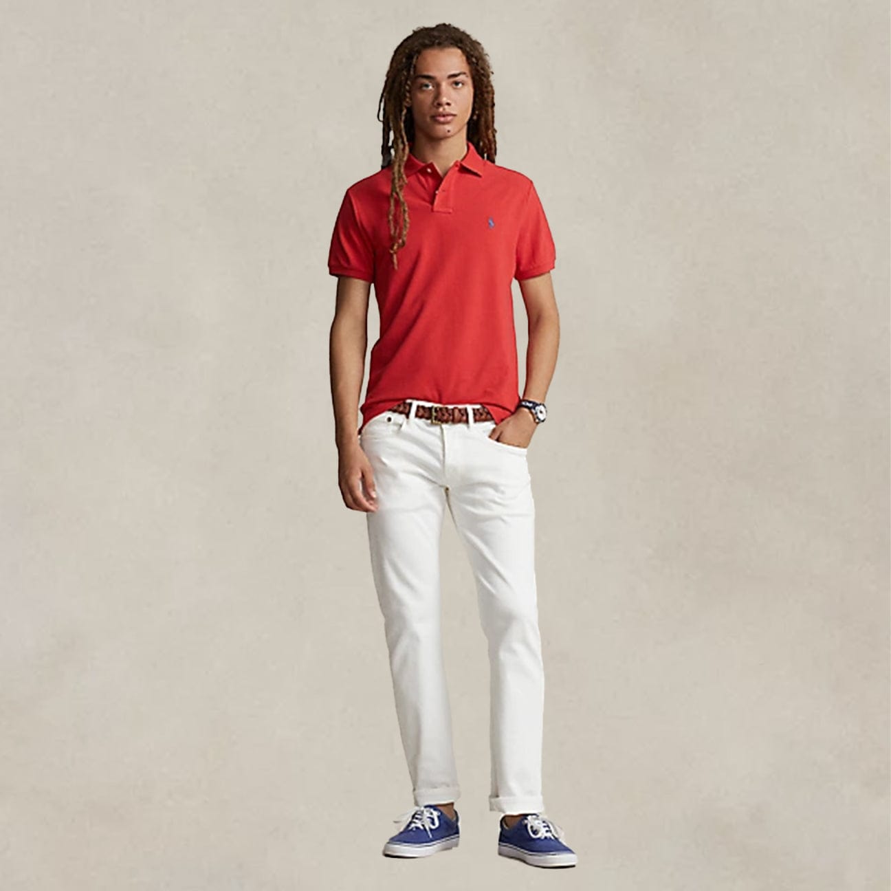 POLO RALPH LAUREN Polo Slim Fit Nantucket Red