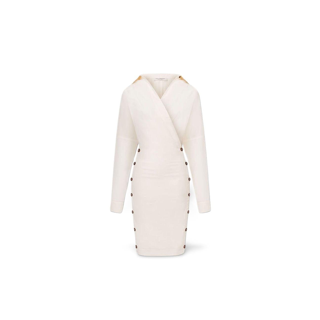 PHILOSOPHY Abito in cotone Bianco