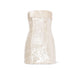 PHILOSOPHY Abito mini donna in paillettes Avorio