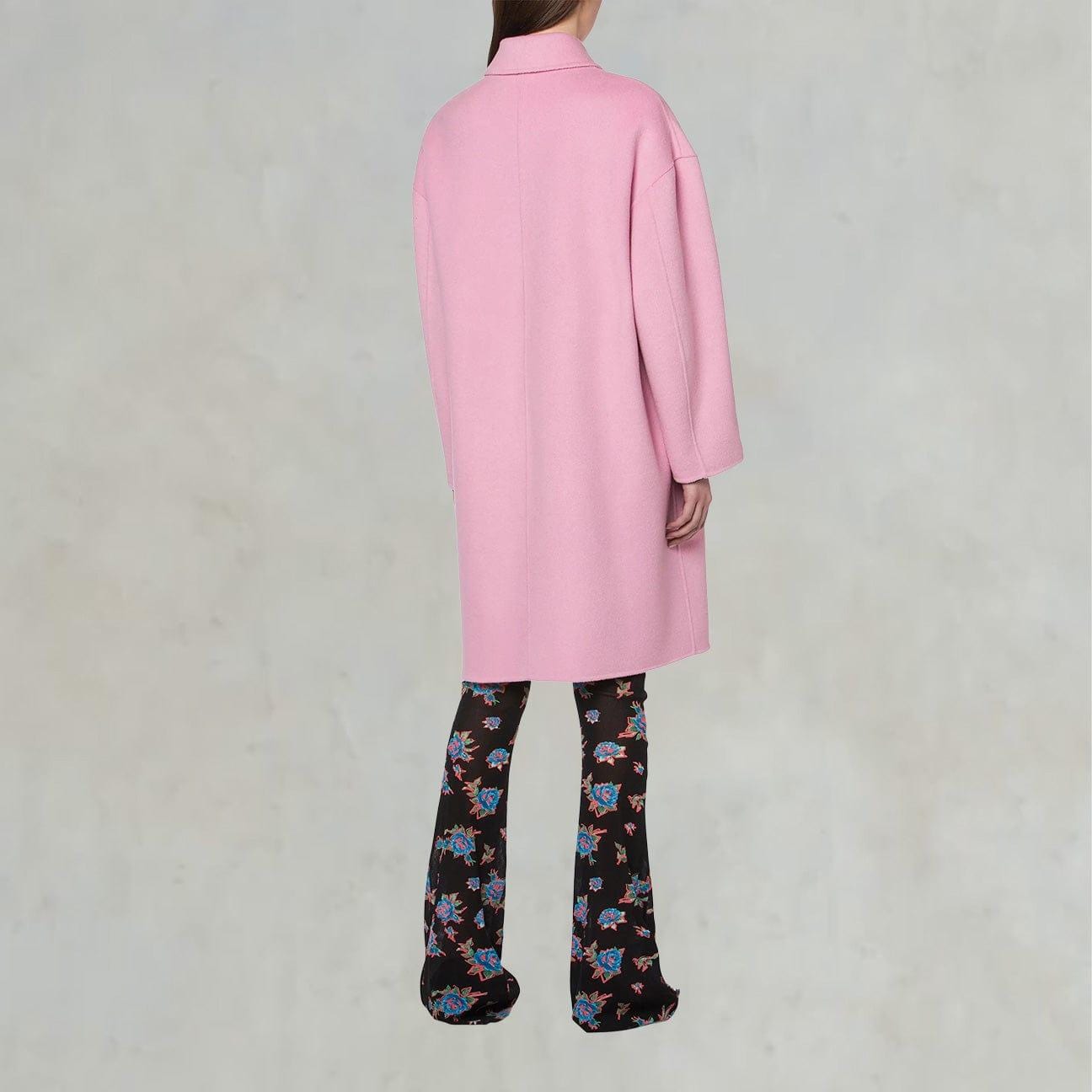 PHILOSOPHY Cappotto in lana double con bottone gioiello