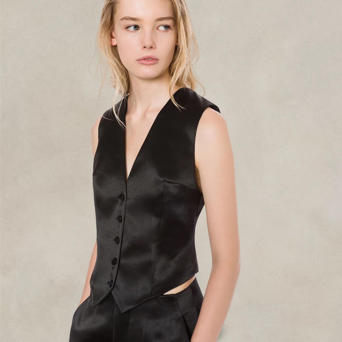 PHILOSOPHY Gilet donna in duchesse Nero