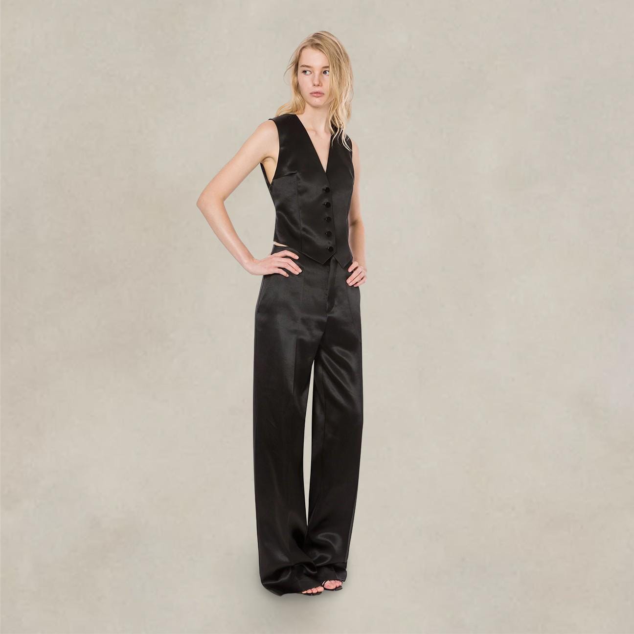PHILOSOPHY Gilet donna in duchesse Nero
