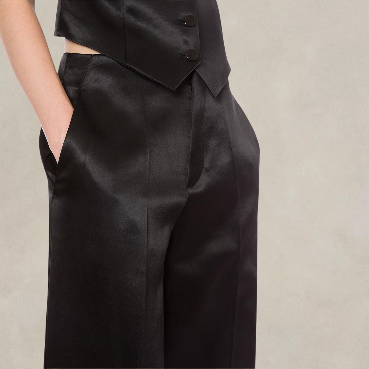PHILOSOPHY Pantaloni donna in duchesse Nero