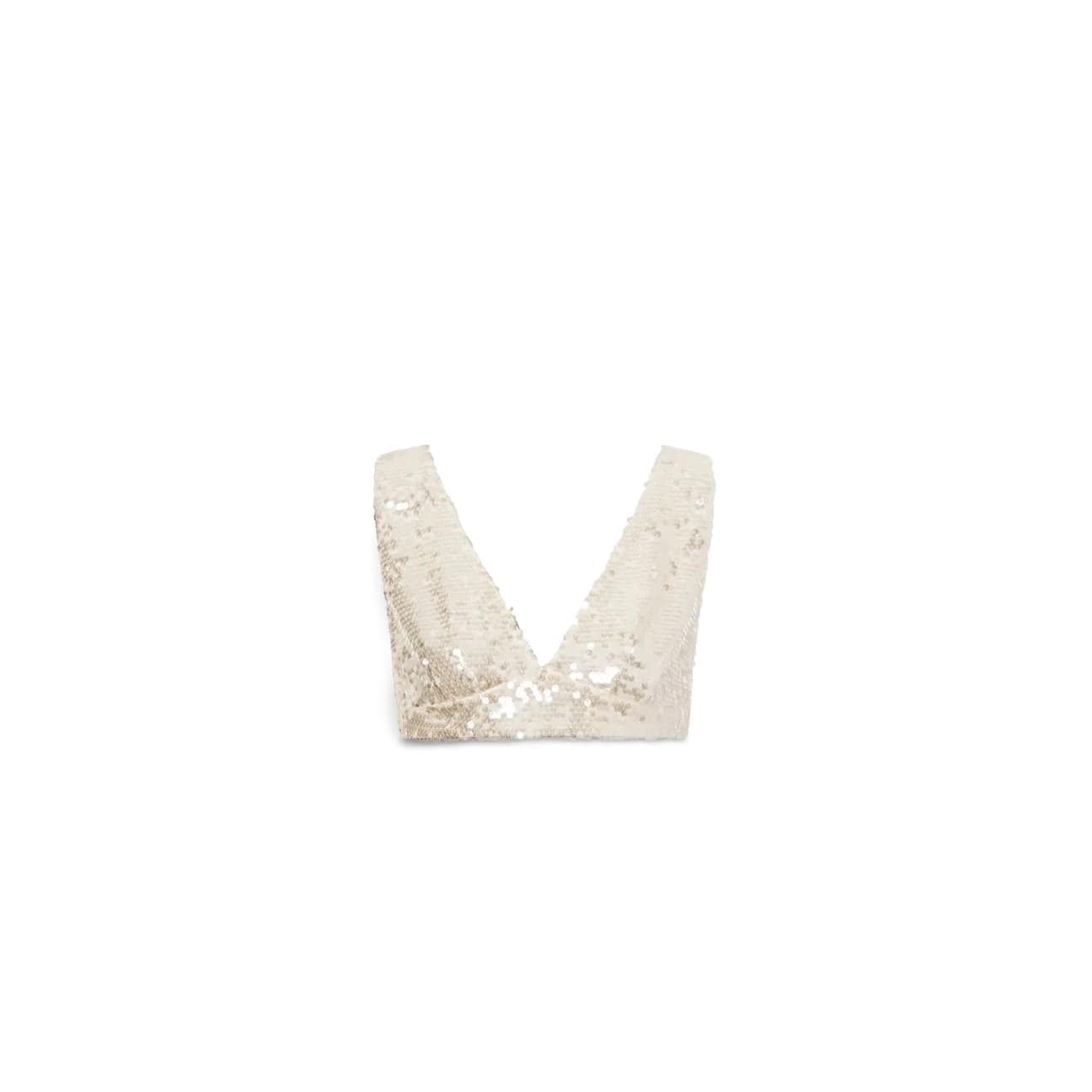 PHILOSOPHY Top in paillettes Avorio