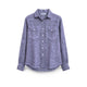 PLOUMANAC'H Camicia donna texana tinto freddo Mauve