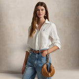 POLO RALPH LAUREN Camicia donna in lino Bianco
