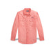 POLO RALPH LAUREN Camicia uomo in chino Classic Fit Rosso