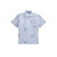 POLO RALPH LAUREN Camicia uomo seersuker Patchwork Azzurro