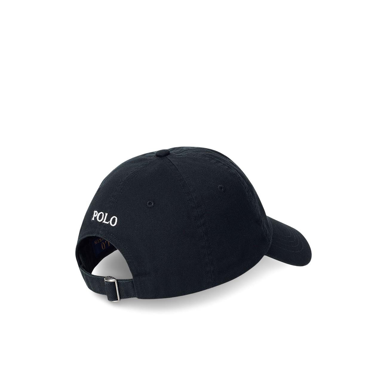 POLO RALPH LAUREN Cappellino in chino di cotone Nero