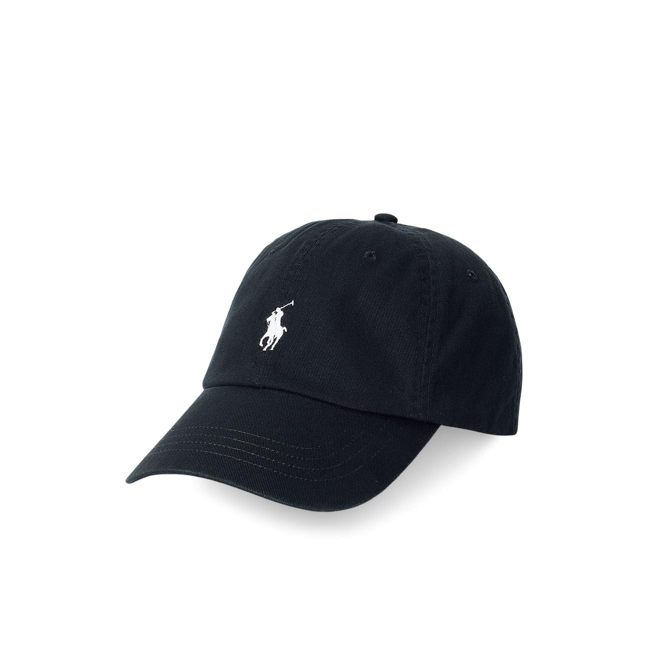 POLO RALPH LAUREN Cappellino in chino di cotone Nero
