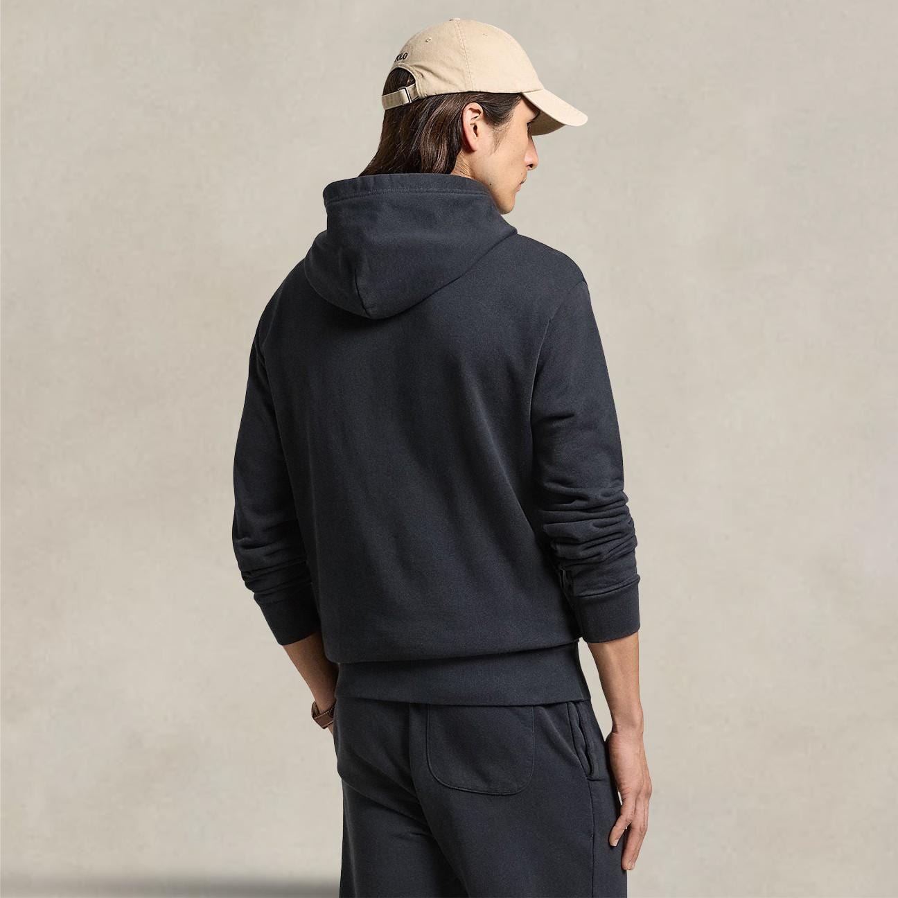 POLO RALPH LAUREN Felpa uomo con cappuccio Nero