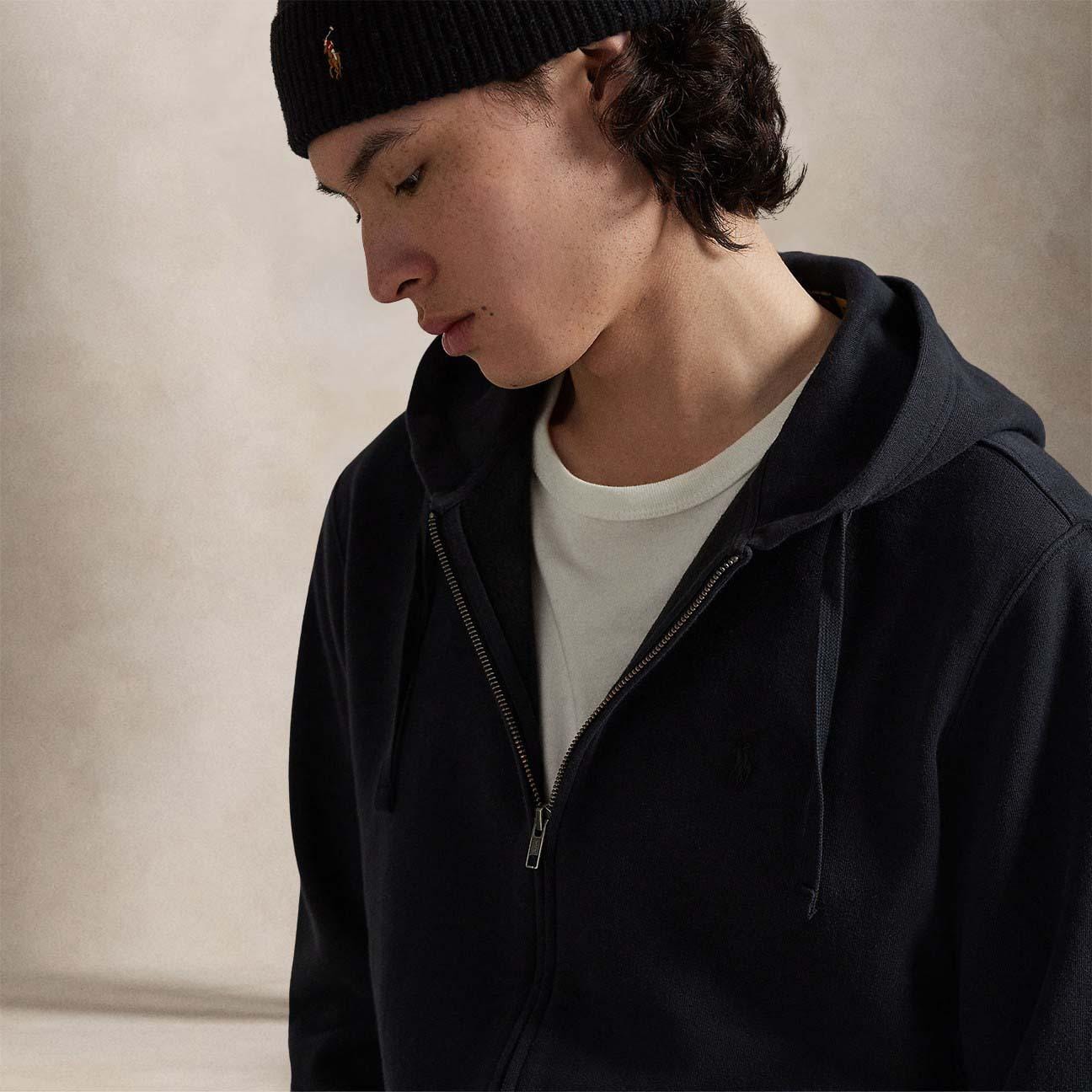 POLO RALPH LAUREN Felpa uomo Hoodie Nero