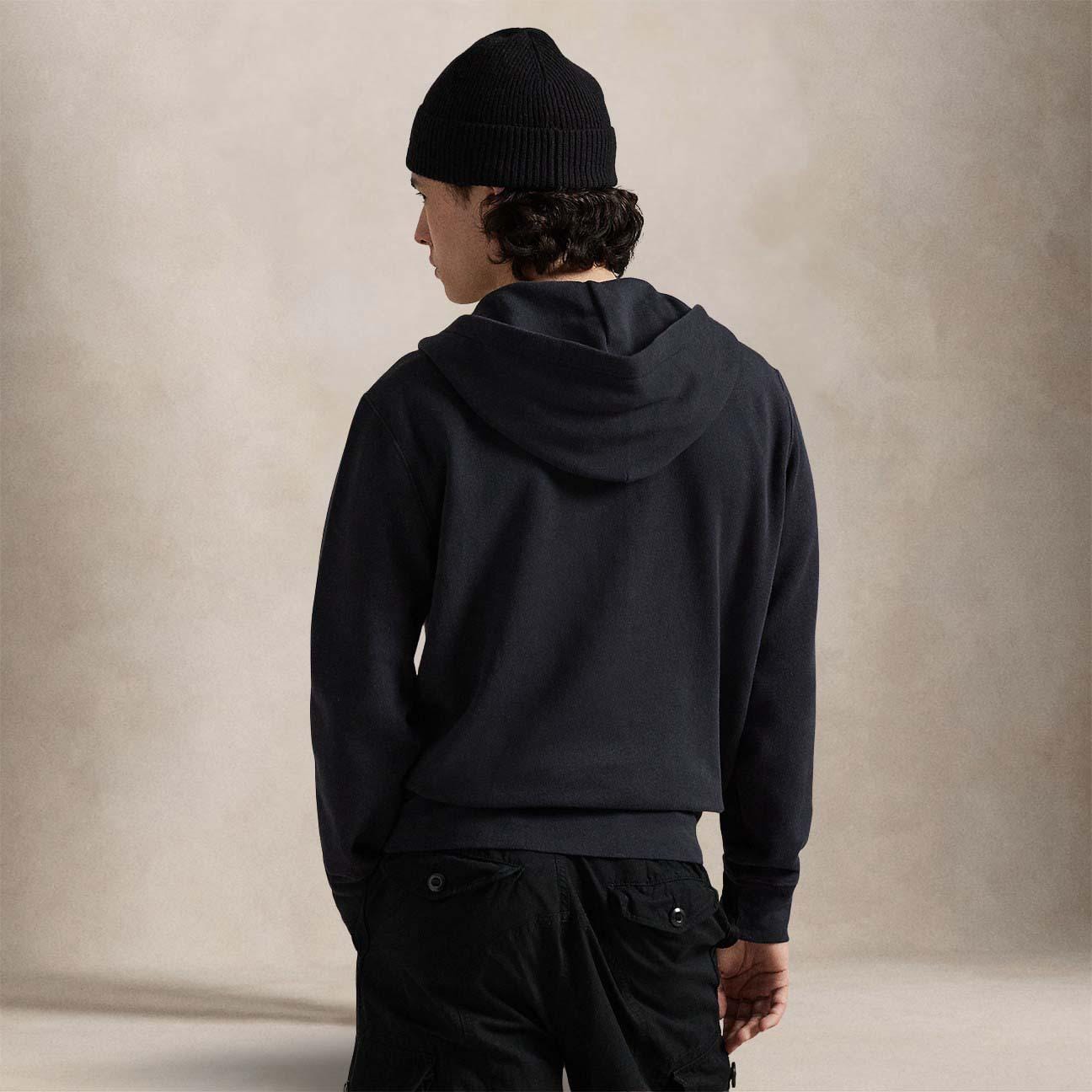 POLO RALPH LAUREN Felpa uomo Hoodie Nero