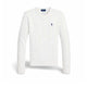 POLO RALPH LAUREN Maglia donna a trecce in cotone Bianco