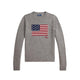 POLO RALPH LAUREN Maglia donna girocollo con bandiera Grigio