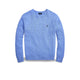 POLO RALPH LAUREN Maglia uomo con trecce in lana e cashmere Azzurro