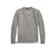 POLO RALPH LAUREN Maglia uomo con trecce in lana e cashmere Grigio