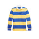POLO RALPH LAUREN Maglia uomo Rugby in cotone Blue e Giallo