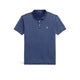 POLO RALPH LAUREN Polo uomo in piquè di cotone Custom Slim Fit Blue