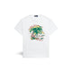 POLO RALPH LAUREN T-Shirt con Palme e Logo Bianco