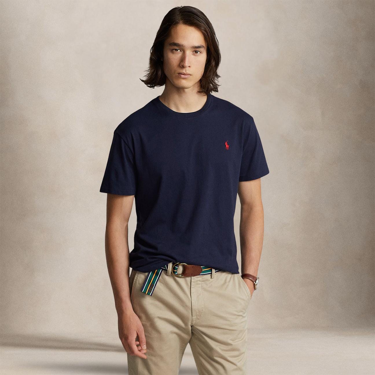 POLO RALPH LAUREN T-Shirt uomo Custom Slim-Fit Ink