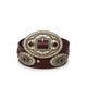 Riccardo Forconi Cintura donna con conchos Bordeaux