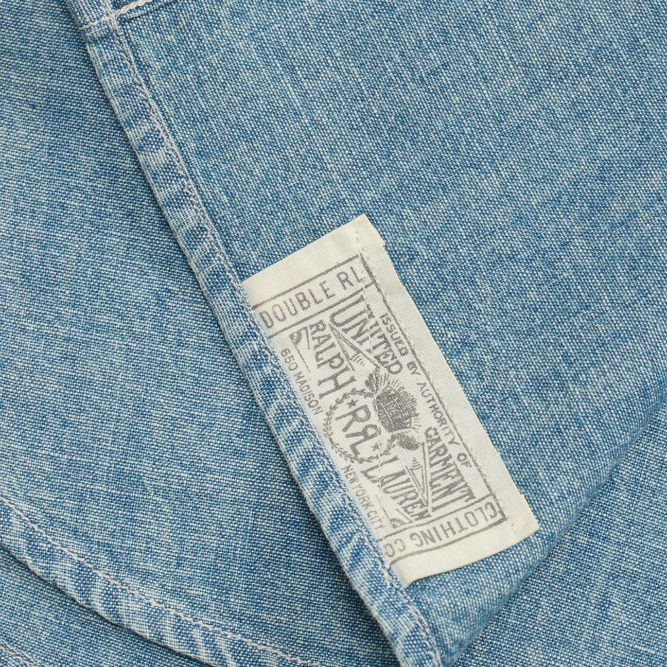 RRL Camicia uomo in chambray Indaco