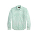 RRL Camicia uomo western in seersucker Slim-Fit Turchese