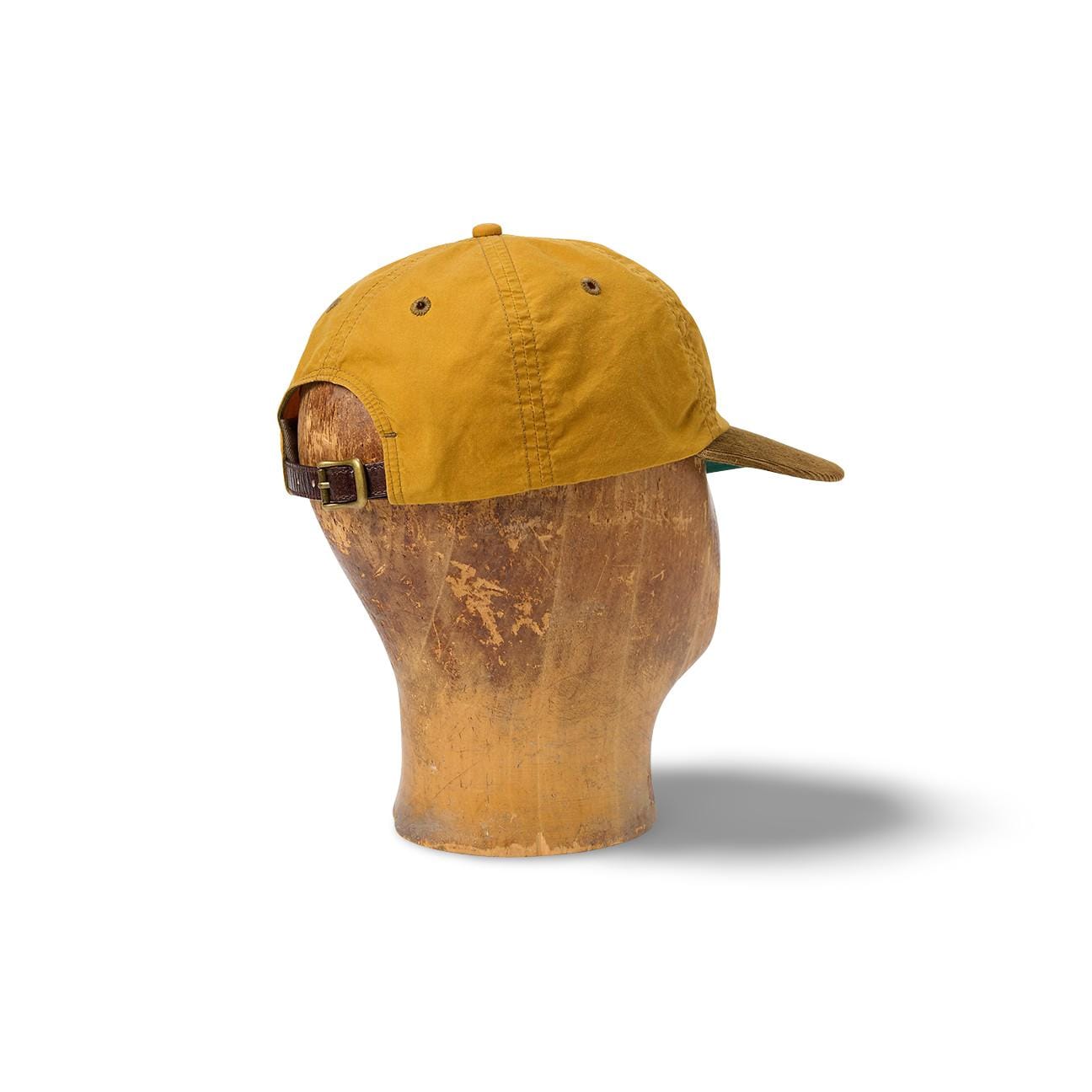 RRL Cappellino cerato con visiera in velluto Ocra