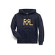 RRL Felpa uomo con cappuccio e logo RRL Blue