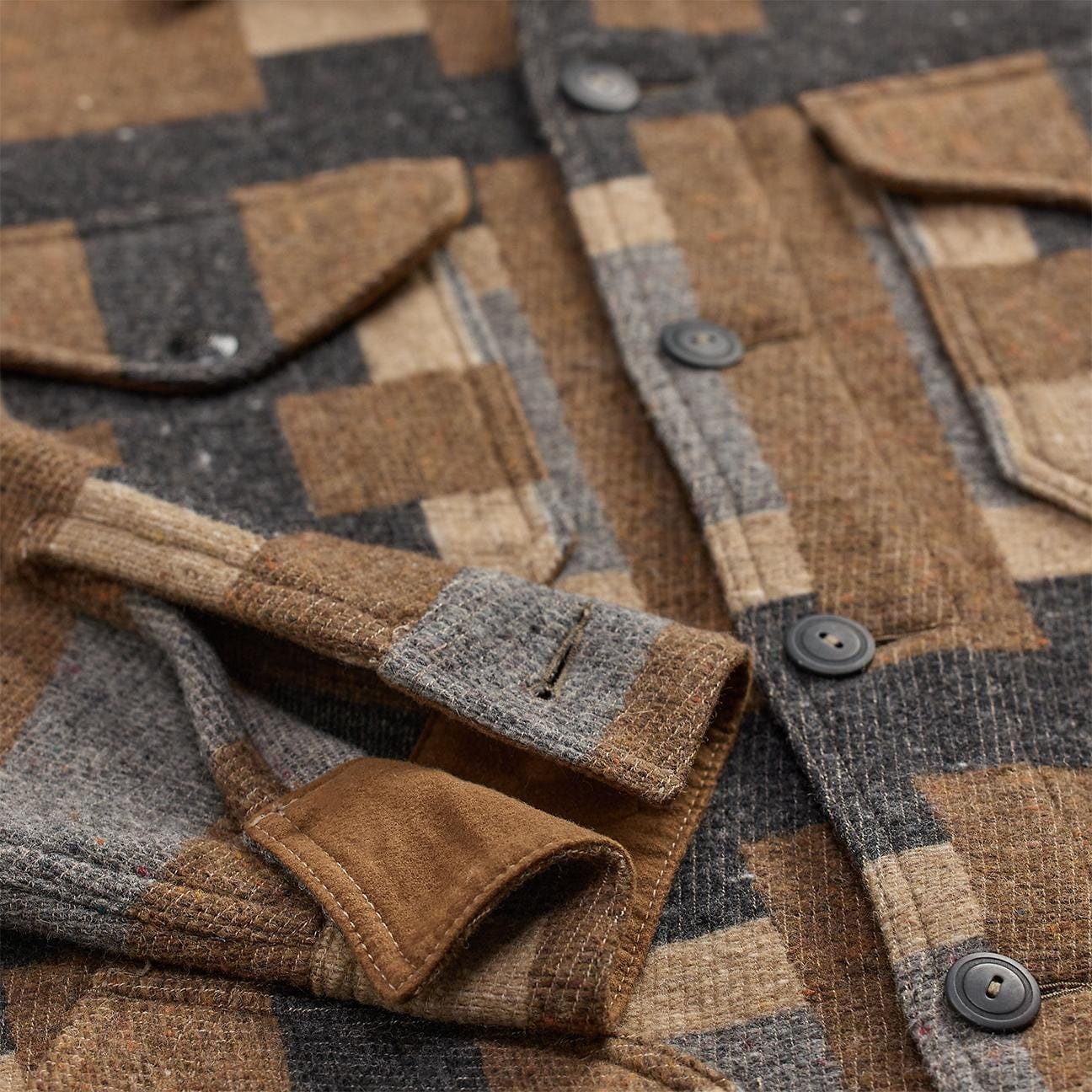 RRL Giacca uomo a camicia in misto lana Ashford